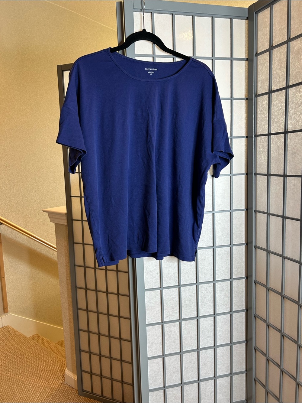 Eileen Fisher Women’s Short-Sleeve Crewneck Tee in Deep Blue